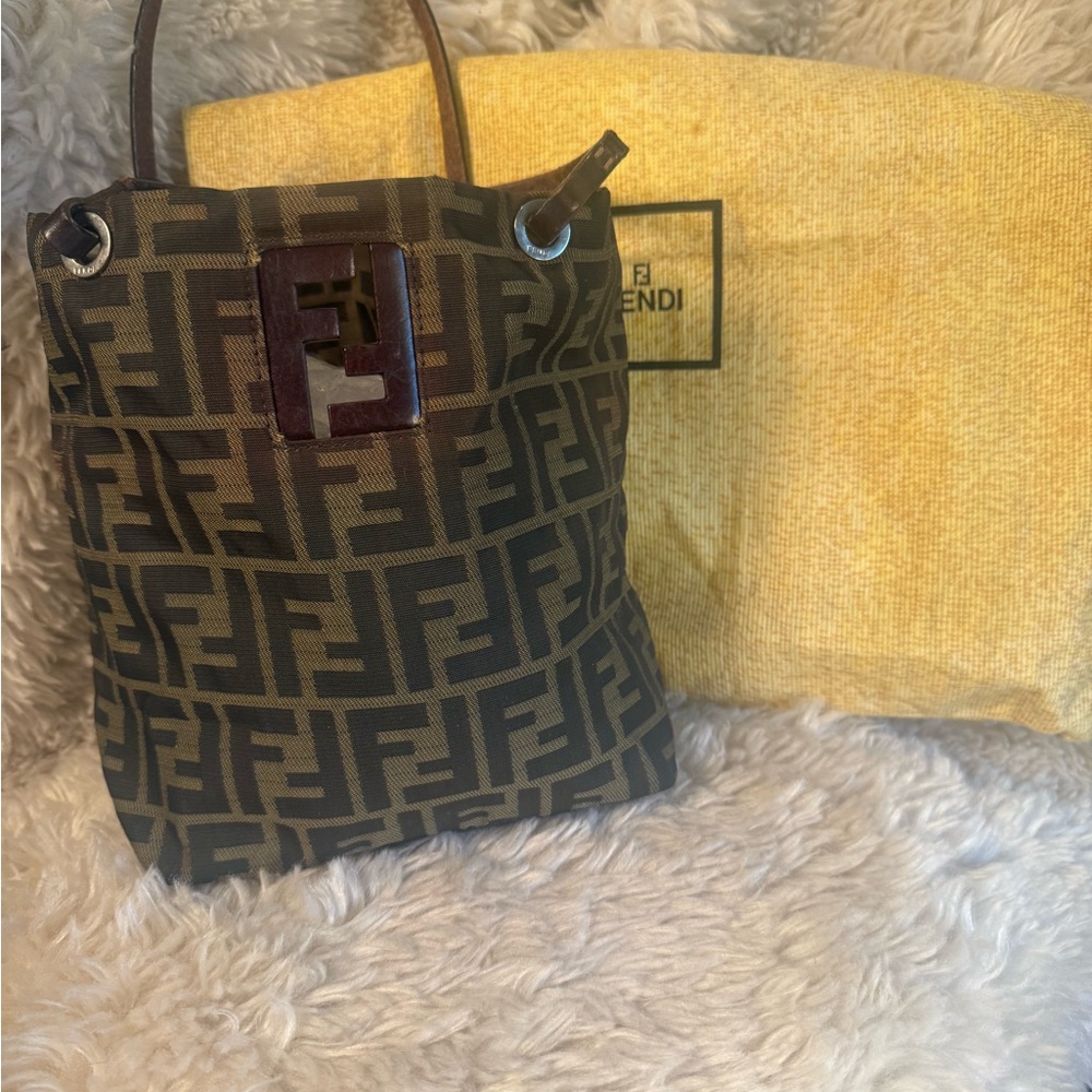 Vintage Fendi Brown and Black Mini Bag